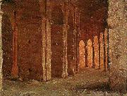august malmstrom det inre av colosseum i rom Sweden oil painting artist